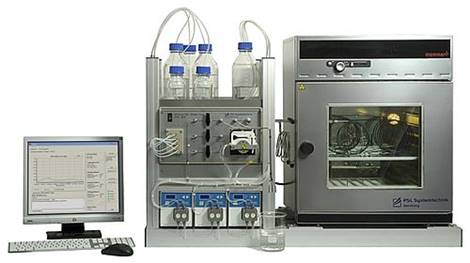 Laboratory instrument Differential Dynamic Scale Loop a tube blocking system with PC for examination of scale in pipelines.